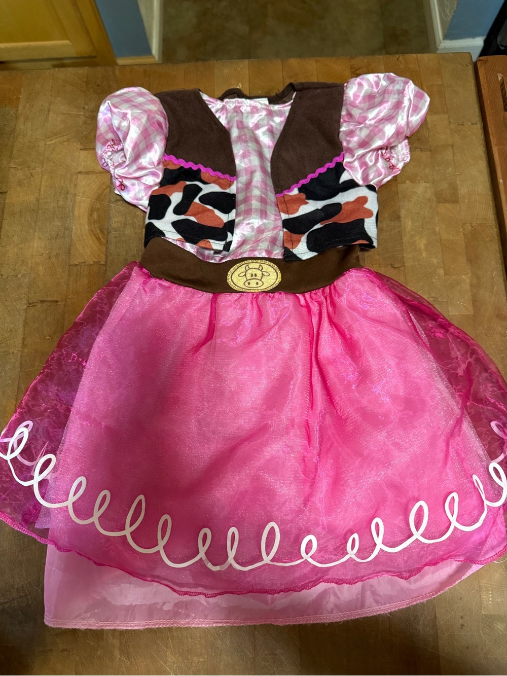 Pink Cowgirl Dress-Up Costume for Kids Sz 3T Halloween Dress Costume